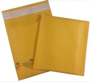 Pack of 100 Mini™ 4x5" Self Seal Kraft Bubble Mailers Envelopes Padded Smallest