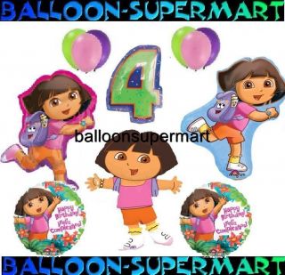 Play Dora The Explorer Birthday Party Supplies Decorations Balloons 4th Fourth 4