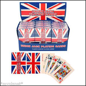 SEALED Pack Union Jack Flag Poker Playing Cards Full Deck Drinking Games New
