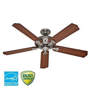 Hunter 23685 60" The Royal Oak Ceiling Fan Blades and Handheld Remote Control