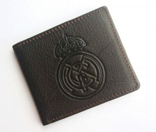 New Real Madrid Fans Soccer Sport Fans Genuine Leather Wallet Purse