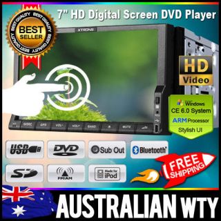 7" HD in Dash Double 2 DIN Car DVD GPS SAT Nav Player Stereo Head Unit Radio 14g