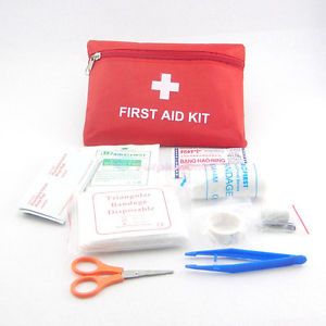 Essential Basic Outdoor Survival Emergency Rescue First Aid Kit Treatment Pack
