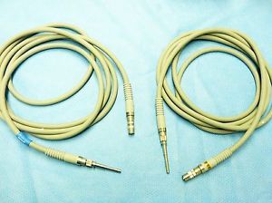 2QTY Linvatec C3278 7453 Surgical Endoscope Fiber Optic Light Source Cables