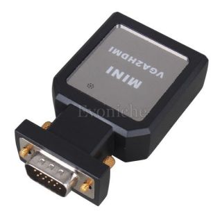 Mini VGA to HDMI Converter Adapter USB PC VGA Video Audio to HDMI Converter
