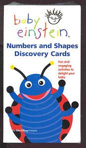 Baby Einstein Numbers Shapes Discovery Cards New Flash Cards by Disney