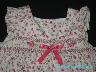 New "Vintage Rose Chic" Dress Girls Clothes 3 6M Spring Summer Easter Baby