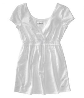 Aeropostale Juniors Solid Baby Doll T Shirt Blouse