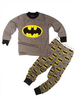 Girls Baby Clothes Kids Nightwear Boys' Sleepwear "Batman"Pajamas Set Suits 6T