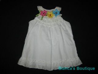 New "Aqua Daisy Gems" Capri Pants Girls 18M Spring Summer Boutique Clothes Baby