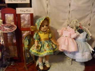 SSO Doll Clothes Autumn Floral Dress Hat Panty Shoes for Ideal 15" 16" P 91 Toni