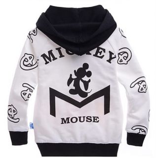 Micke Mouse Kids Toddler Boys Girls Funny Cotton Hoodies Unisex Clothes 5 6Years