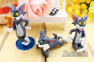 Tom and Jerry Spike Cartoon Action Figures Cat Mouse Dog Figure 9pc