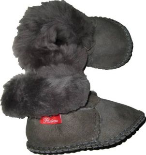 Plateau Tibet Real Sheepskin Leather Baby Shoes Booties