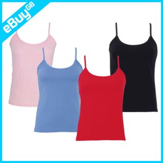 New Ladies Girls Strappy Vest Top Summer Gym Casual Camisole T Shirt