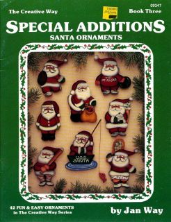 Tole Painting Pattern Book Special Additions Santa Ornaments Jan Way