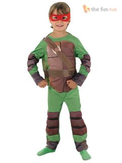 Boys Deluxe Teenage Mutant Ninja Turtle Halloween Kid Child Fancy Dress Costume