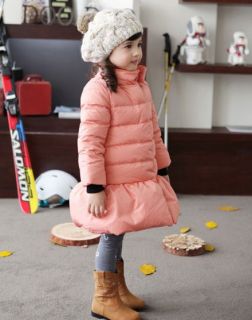 Pretty Kids Toddlers Girls Lovely Winter Warm Coats Clothing Outerwear AGES3 8Y