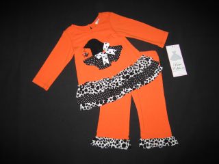 New "Witch's Hat" Polka Dots Pants Girls 18M Halloween Fall Clothes Baby Outfit