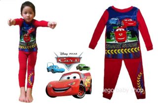 Baby Boy Girl Cartoon Character Snug Fit Pajamas Woody Dora Minnie Cars Jake