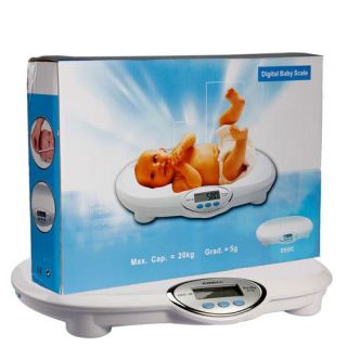 New 44 lb 20kg Digital Infant Baby Pet Weight Scale with Memory Function