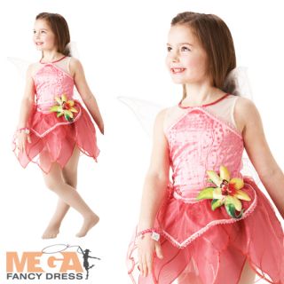 Rosetta Fairy Girls Disney Fancy Dress Fairies Costume Outfit Child Kids 3 8 Yrs