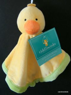 New Tiddliwinks Yellow Duck in The Pond Baby Lovey Security Blanket Plush