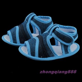 Baby Sandals Infant Soft Sole Toddler Shoes Skid Proof 6 18 Months Boy's Blue