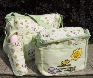 4 Pcs Baby Diaper Nappy Bag Mummy Set Changing Shoulder Handbag Carrier BG041
