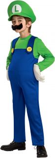 J24 Boys Super Mario Luigi Brothers Nintendo Kids Toddler Fancy Dress Costume