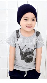 Cartoon Shirts T Shirts Tops Boys Unisex Baby Clothing "Camera" Sz 2 3 4 5 6 7Y