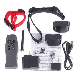 Rechargeable Remote 2 Dogs Training Collar 6LV Shock