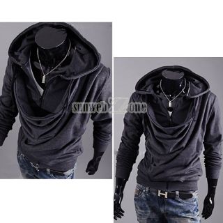 S0BZ New Korea Men Fashion Casual Hoody Hoodie Fit Sweater Jacket Outerwear Top