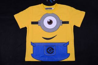 Despicable Me 2 Minions T Shirt Costume Cotton Kids Boy Toddler Shirt Top Gift