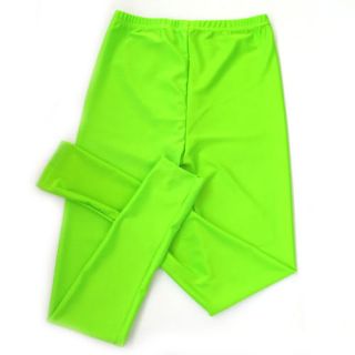 6 Colors Women's Fluorescent Stretchy Neon Leggings Shiny Metallic Tights Pants