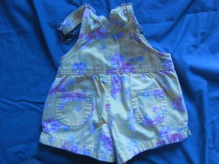 First Year Baby Girls Summer Clothes Lot 0 12 Months Overalls Swimsuit OSU