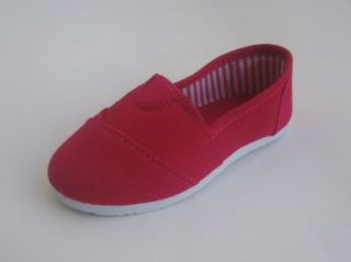 Toddler Girls Toms Inspired Canvas Flats Black Leopard Pink Purple Shoes Sz 7 12