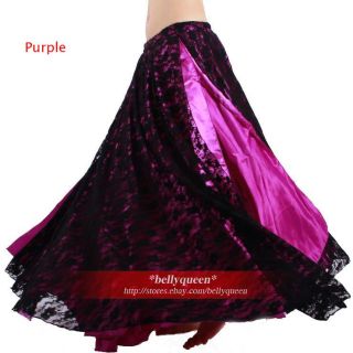 Belly Dance Costume Dancewear Dress Side Slit Skirt 7colours Avail