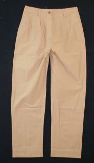 Tehama Nancy Haley Sz 10 Womens Beige Tan Casual Pants Slacks Trousers 6F82
