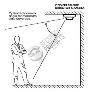 Cone Smoke Alarm Hidden WiFi Camera Wireless IP Nanny Cam Spy Mac PC iOS Android