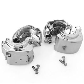 Chrome Silver Switch Housings Cover for Harley Davidson Softail Sportsters 96 06