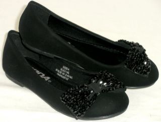 Sparkle Glitter Girls Kids Ballet Flats Casual or Pageant Dress Shoes