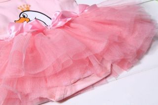 Newborn Baby Girl Swan Tutu Angel Wings Romper Bodysuit Skirt Clothes Costume