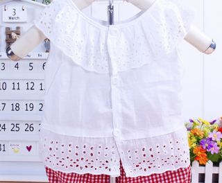 Cotton Ruffle Baby Girls' Summer Clothing Sets Top Pant НАБОРЫ ОДЕЖДА МЛАДЕНЦА