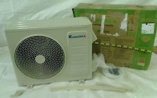 12 000 BTU Klimaire 15 SEER Ductless DC Inverter Air Conditioner Heat System