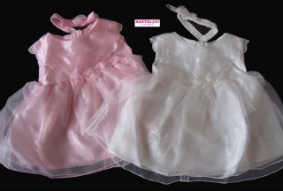 New Baby Girls Clothes Chiffon Dress Pink White