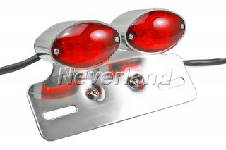 Motorcycle LED Lamp Turn Signal Brake License Plate Cateye Tail Light for Harley