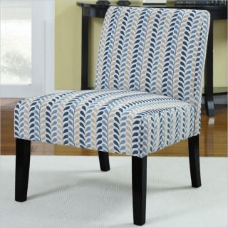 Coaster Contemporary Style Armless Accent Chair in Leaf Pattern   902059