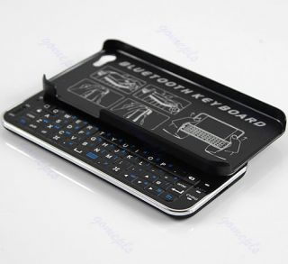 New Ultra Thin Slide Out Bluetooth Wireless Keyboard Hard Case Cover for IPHONE5