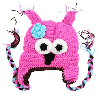 Baby Kids Owl Newborn Crochet Beanie Prop Hat Knitting Boys Grils Cap Costume